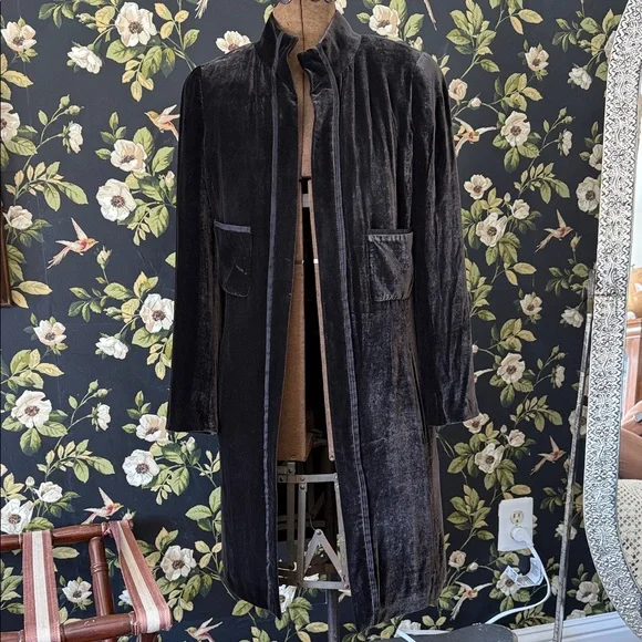 Per Se Brown Velvet duster - Picture 1 of 4